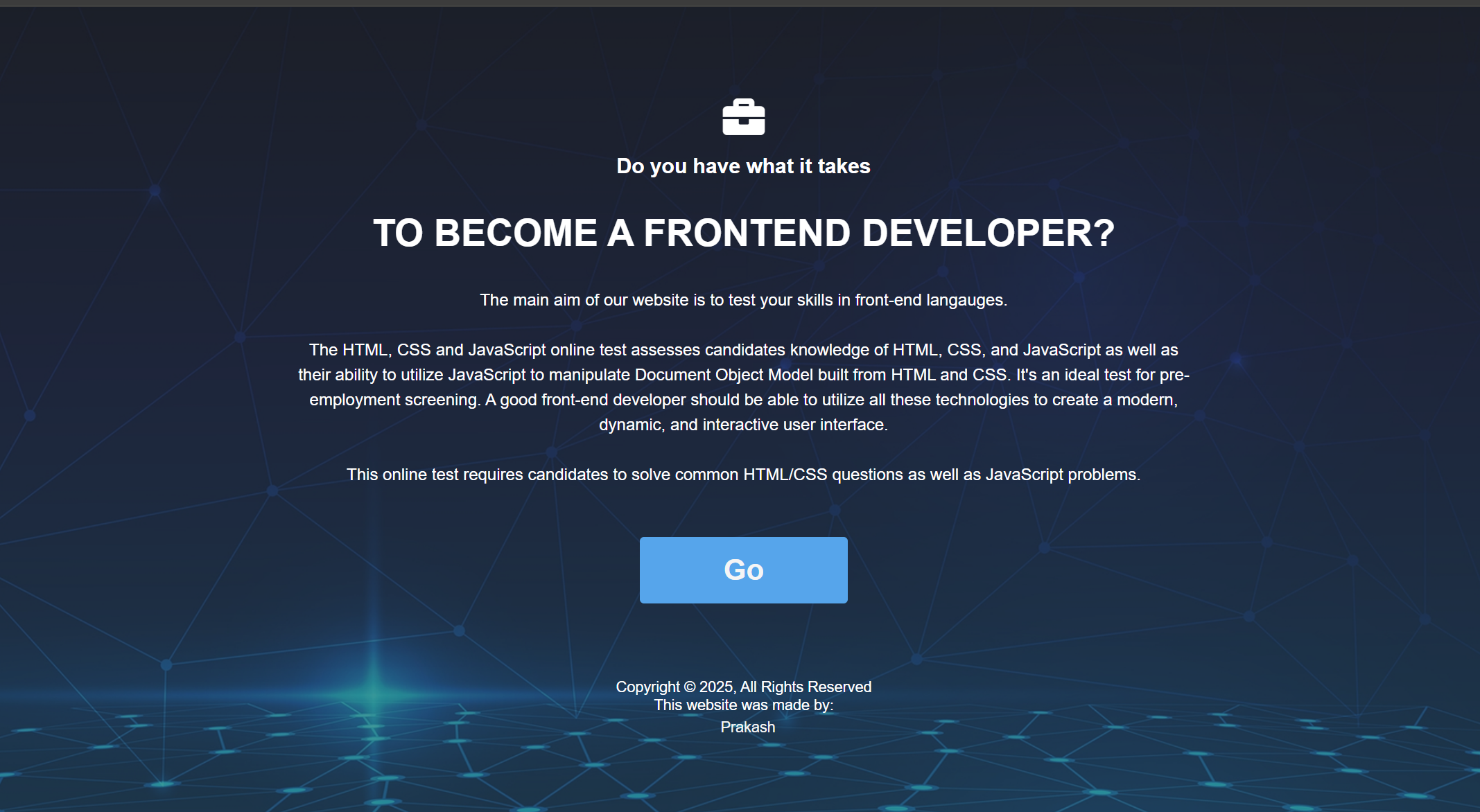 Front-end Test Project